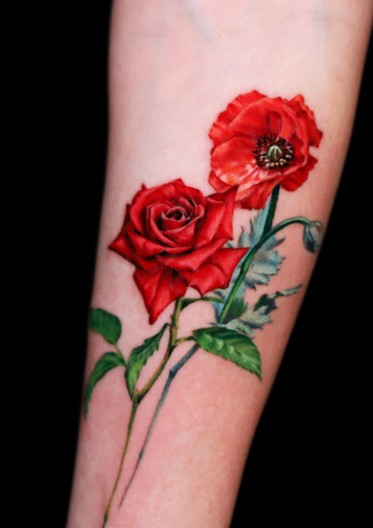 Rose and Poppy