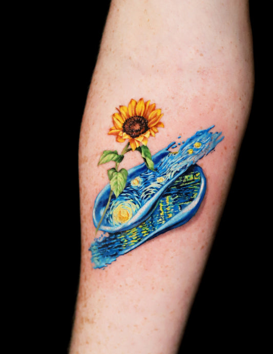 Starry Night in Brush Strokes