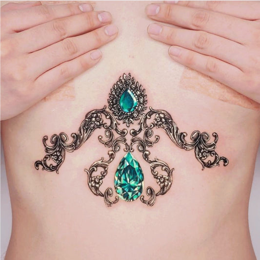 Underbust Jewel Tattoo