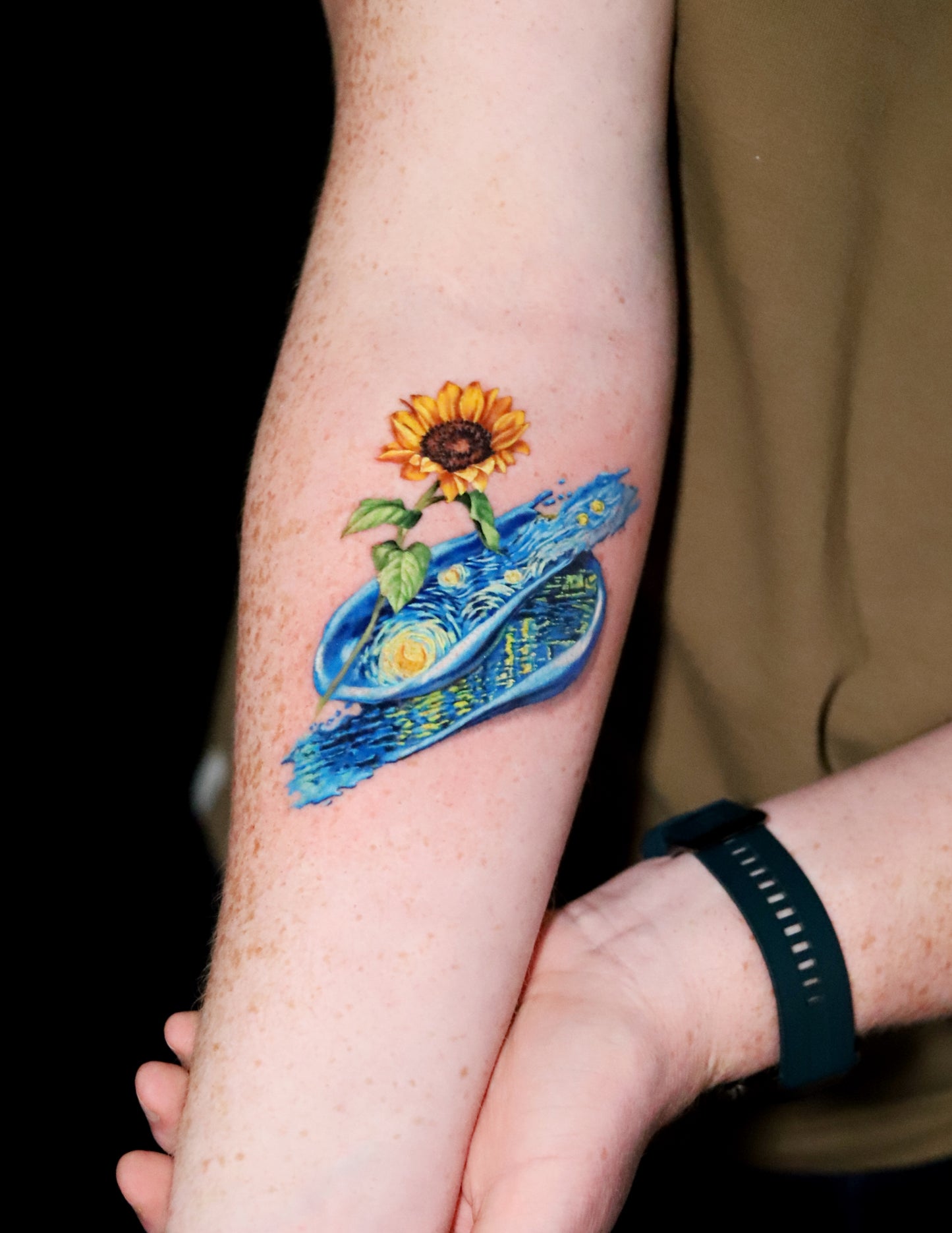 Starry Night in Brush Strokes