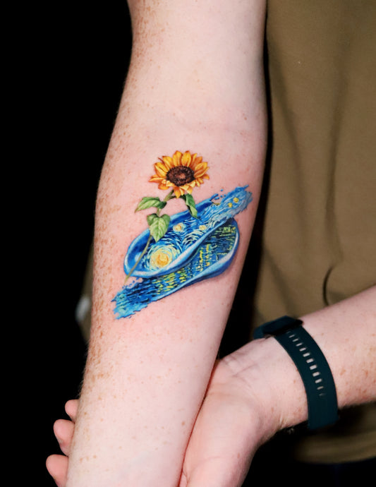 Starry Night in Brush Strokes